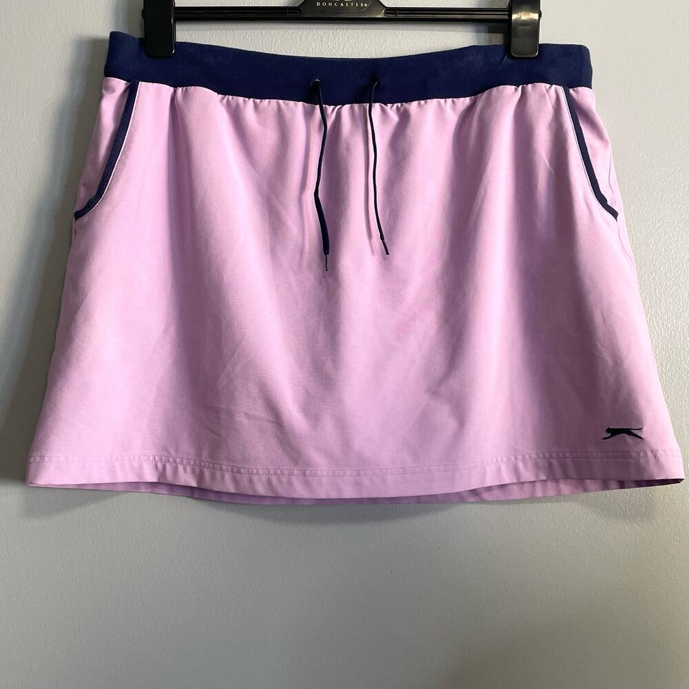Slazenger Purple Blue Athletic Pull on Skort XL Golf Tennis